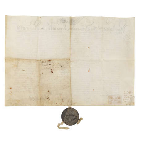 Urkunde des 18. Jahrhunderts mit gut erhaltenem Siegel - Foto 2