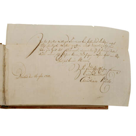 Poesiealbum um 1796 DENKMAL DER FREUNDSCHAFT, - photo 2