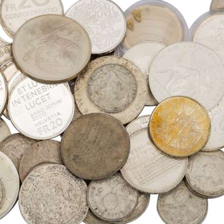 Schweiz und Silbermünzen mit unter anderem 8 x 10 Rubel - photo 2