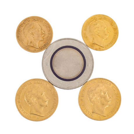Preussen/GOLD - 2 x 20 Goldmark und 2 x 10 Goldmark, - photo 1