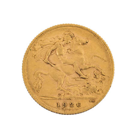 GB/GOLD - 1/2 Sovereign 1926 - фото 2