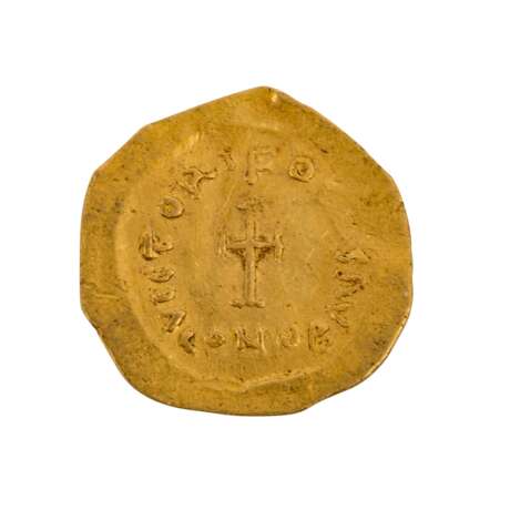Byzantinisches Reich - Gold -Tremissis Anfang 7. Jahrhundert.n.Chr., Phokas, - Foto 2