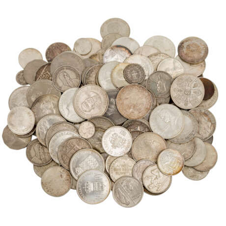 Münzen der Welt , vorwiegend in SILBER, 19./20. Jahrhundert. - - Foto 1