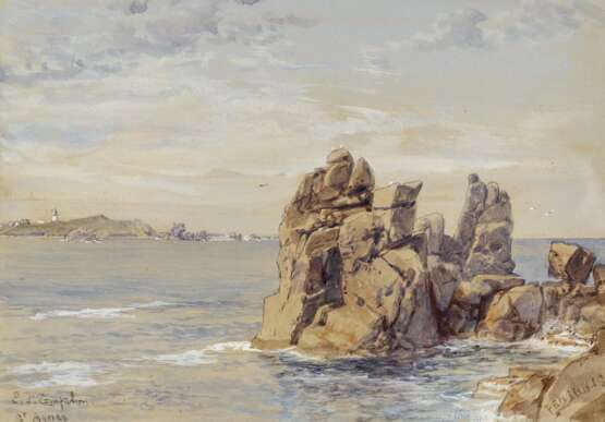 Compton, Edward Theodore . Isles of Scilly (Cornwall)  Blick von ''The Chair'' (St. Mary's) nach St. Agnes.  - photo 1