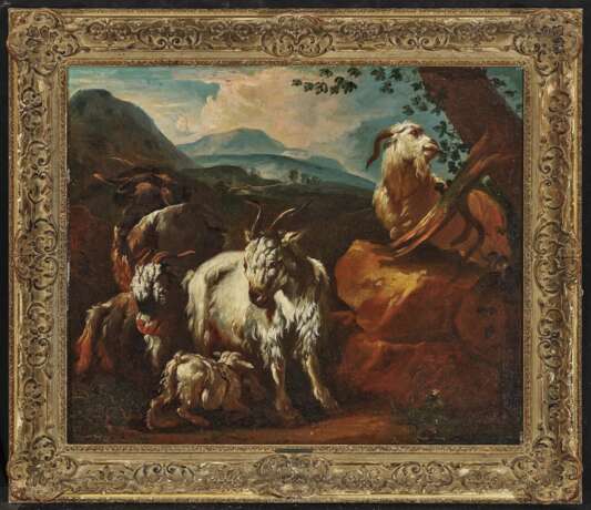 Roos, Philipp Peter ('Rosa da Tivoli') zugeschrieben. Ziegen in südlicher Landschaft - photo 2