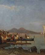 Жюль Рюинар де Бримон (1836-1898). Szene am Ufer des Golfes von Neapel 