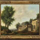 Laurent, X. um 1846. Südliche Dorflandschaft im Nachmittagslicht - фото 2