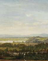 Vorgebirgslandschaft mit Schloss