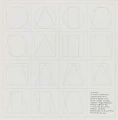  All double combinations (superimposed) of six geometric figures. 1977 