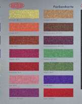 Colour Chart (Glitter). 207 