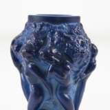 Art Deco Vase Blau Marmoriert - фото 3