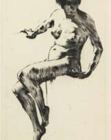 Ury, Lesser - Sitzender weiblicher Akt