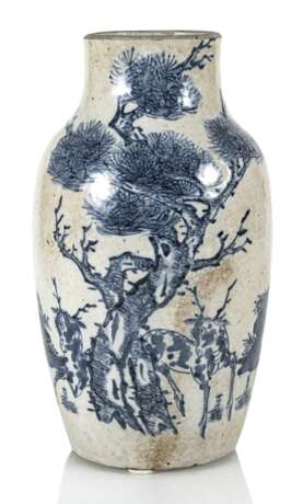 Porzellanvase mit unterglasurblauem Qilin-Dekor - Foto 1