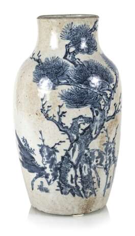 Porzellanvase mit unterglasurblauem Qilin-Dekor - Foto 5