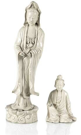 Zwei Guanyin-Skulpturen aus Dehua-Ware - Foto 1