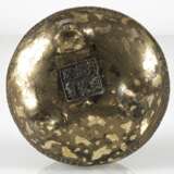 Weihrauchbrenner mit arabischer Inschrift und Goldflecken aus Bronze - photo 4