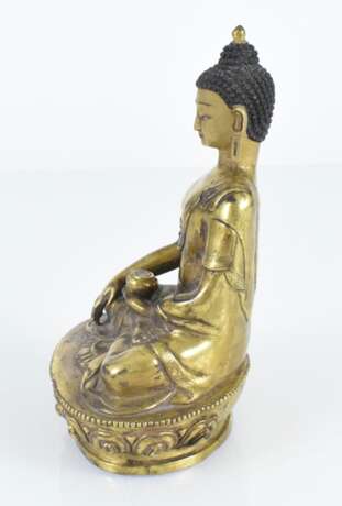 Bronzefigur des Buddha Shakyamuni - photo 2