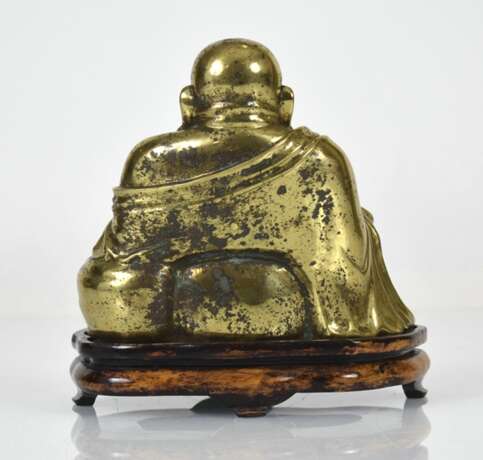 Bronzefigur des sitzenden Budai - Foto 2
