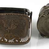 Handwärmer aus Kupfer und Pinselbecher in Form eines Bambussegments aus Bronze - фото 7