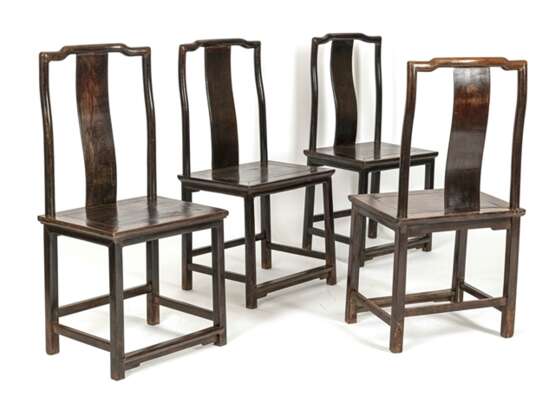 Vier Gelehrtenstühle aus Hartholz - фото 1