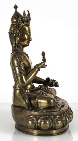 Feuervergoldete Bronze des Vajrasattva - Foto 3