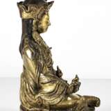 Feuervergoldete Bronze des Padmasambhava - photo 2