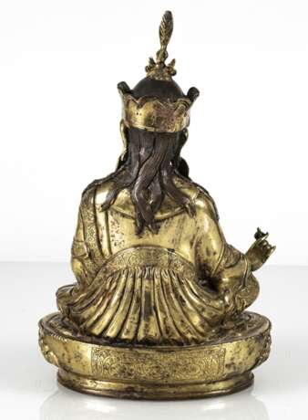 Feuervergoldete Bronze des Padmasambhava - photo 3