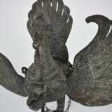 Bronze-Weihrauchbrenner in Form eines mythologischen Vogels - photo 4
