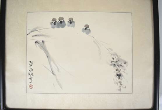 Zwei 'xieyi'-Kompositionen mit Vogeldarstellungen - Foto 2