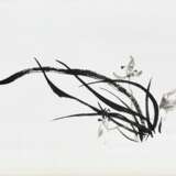 Xie Zhiliu (1910-1997): Orchideen, Tusche und Farben auf Papier, als Hängerolle montiert - photo 1