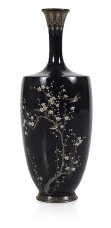Cloisonné-Vase mit Vogel- und Pflaumenblütendekor - Foto 1