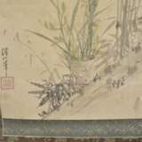 Als Hängerolle montierte Malerei von Bambus - photo 2