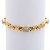 Goldarmband mit Opalen und Diamanten, - photo 1