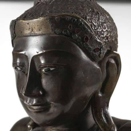 Bronze des Buddha Shakyamuni im Meditationssitz - фото 4