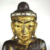 Holzfigur des sitzenden Buddha Shakyamuni - Foto 4