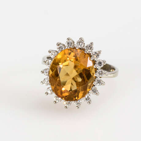 Ring mit Citrin und Brillanten - photo 2