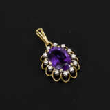 Anhänger mit Amethyst und Brillanten - фото 1