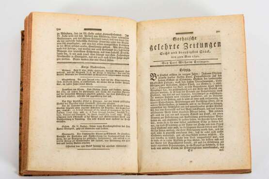 2x "Gothaische Gelehrte Zeitungen auf das Jahr... " 1790 und 1791 - photo 4
