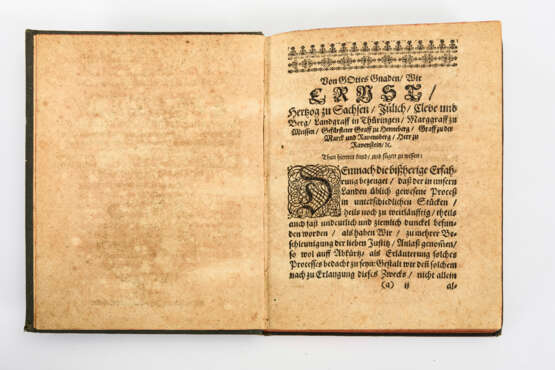 2 Gesetzbücher Sachsen 16./17. Jahrhundert - photo 3