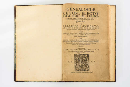 Genealogiae regum, electorum, ducum, ... bellicosissimo Saxonum rege... - photo 1