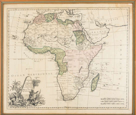 WILL, Johann Martin (1727 Kempten (Allgäu) - 1806 Augsburg). Landkarte von Afrika. - photo 1
