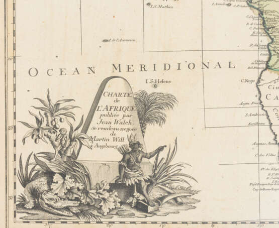 WILL, Johann Martin (1727 Kempten (Allgäu) - 1806 Augsburg). Landkarte von Afrika. - фото 2