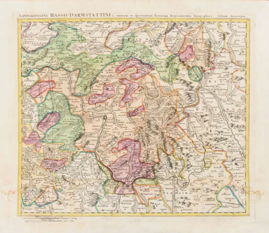 Landkarte der Landgrafschaft Hessen-Darmstadt. - фото 1