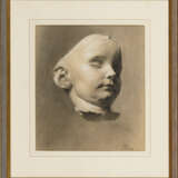 BÖSE, Konrad (1852 Neustadt-Magdeburg - 1938 Potsdam). Studie mit Gesicht eines Kindes. - Foto 2