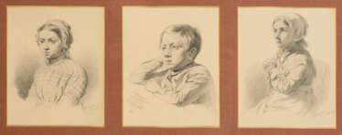 BRASCH, August (gest. 1892/93 Leipzig). 3 Kinderbildnisse.