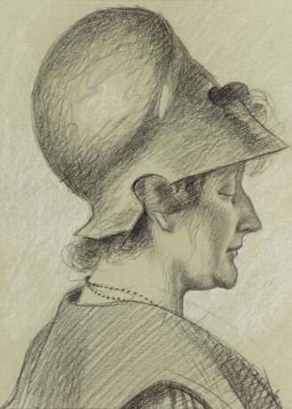 SELIGER, Max (1865 Bublitz - 1920 Leipzig). Porträt einer Dame im Profil. - photo 1