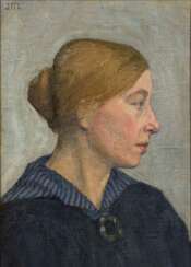 MADSEN, Julie (1885 Praesto - 1968). Bildnis einer jungen Frau.