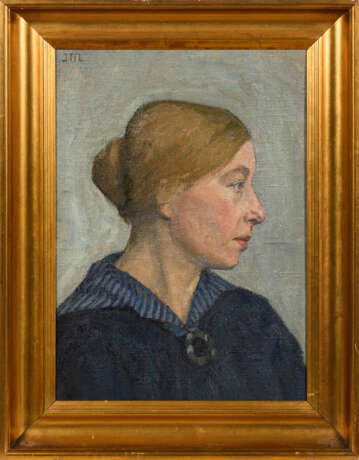 MADSEN, Julie (1885 Praesto - 1968). Bildnis einer jungen Frau. - photo 2