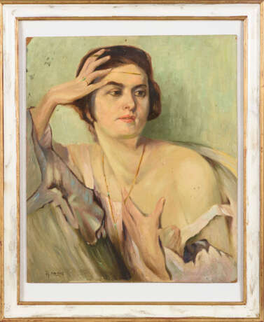 BERN, H.. Porträt einer jungen Frau. - Foto 2