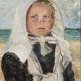 BÜCHSEL, Elisabeth (1867 Stralsund - 1957 ebd.). Mädchen an der Ostseeküste. - photo 1